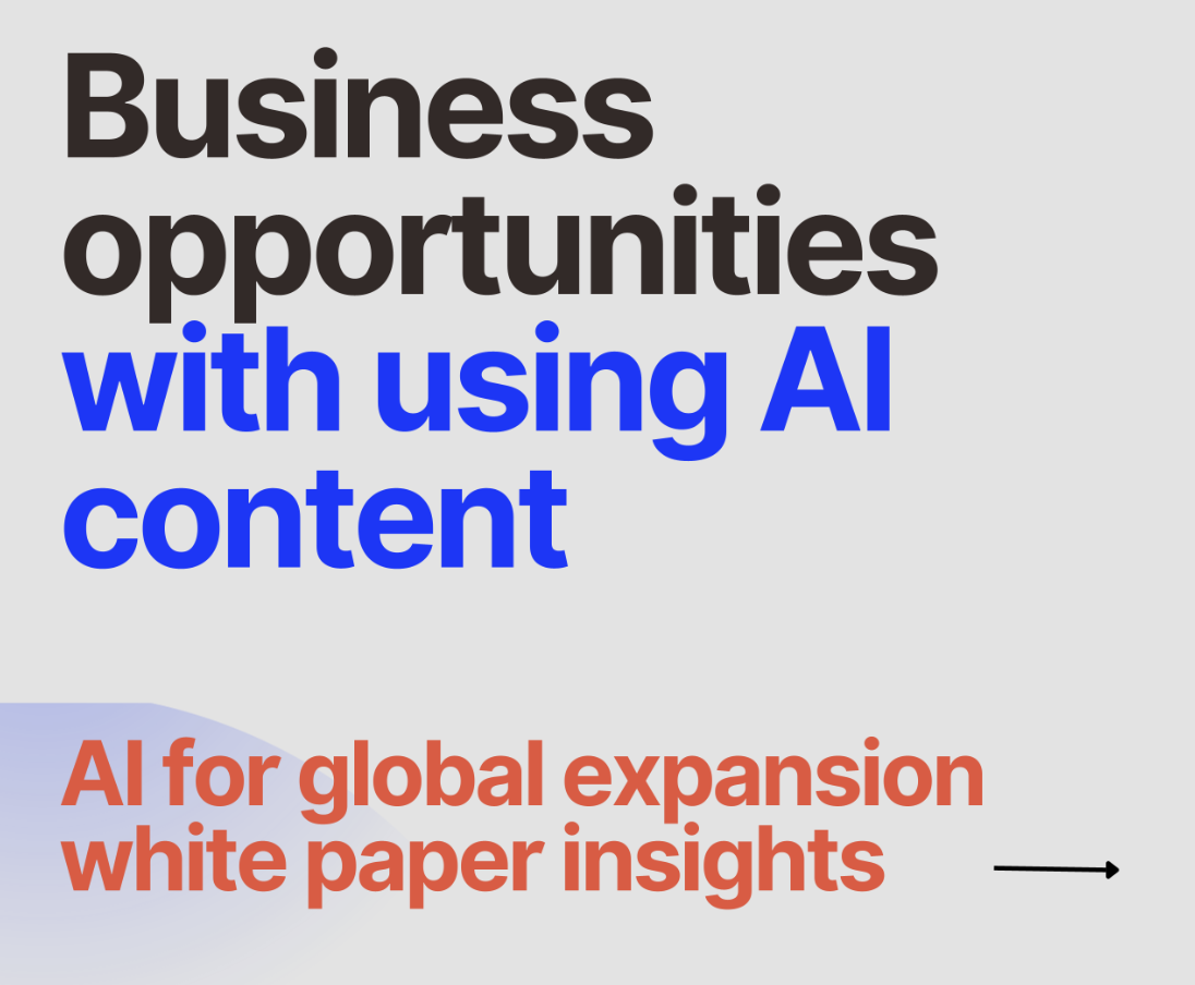 Business opportunities with AI content